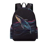 TPISLI Mochila Escolares Whale Pattern Niño, Mochilas Colegio Grandes Ligera para Niñas de 8 A 14 Años, Mochila Sea Creature Informal Adolescente Chica para Viajar