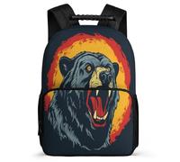 TPISLI Mochila Estampado de hamburguesa Escolares Para Niño Adolescentes, Mochila Infantil Niña Grande Con León, rey de los Sol bohemioes, Mochilas Colegio De Viaje Casual Para Chicas 10 12 14 Años