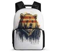TPISLI Mochila Estampado de hamburguesa Escolares Para Niño Adolescentes, Mochila Infantil Niña Grande Con León, rey de los Sol bohemioes, Mochilas Colegio De Viaje Casual Para Chicas 10 12 14 Años