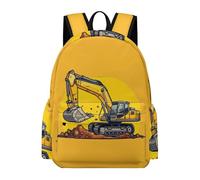 TPISLI Mochila Excavator Motif Instituto para Adolescentes Chico, Mochilas Escolares Juveniles 9 A 13 Años con Car Motif, Mochilas Niña para Viagem, Diário, Escolar