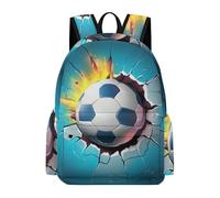TPISLI Mochila Football Illustration Instituto para Adolescentes Chico, Mochilas Escolares Juveniles 9 A 13 Años con Football Lover, Mochilas Niña para Viagem, Diário, Escolar