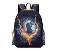 TPISLI Mochila Football Motif Escolar Niños, Mochilas para Niñas de Primaria de 7 A 10 Años, Mochila Infantil Ligera con Soccer Ball para La Escuela O Viajar, Mochilas Colegio Niño