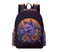 TPISLI Mochila Fox Pattern Escolar Niño Niña, Mochilas Animal Motif Ligera Y Transpirable para Instituto Chicas de 10 A 14 Años, Mochila Casual de Moda para Viajar