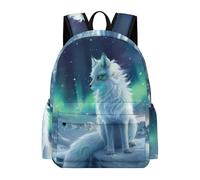 TPISLI Mochila Fox Print para Adolescentes Niños, Mochilas Escolar con Animal Aurora Design Niñas, Mochila Tipo Casual para Chicas Colegio, Viajes Y Compras