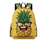 TPISLI Mochila Funny Pineapple Motif Instituto para Adolescentes Chico, Mochilas Escolares Juveniles 9 A 13 Años con Fruit Design, Mochilas Niña para Viagem, Diário, Escolar