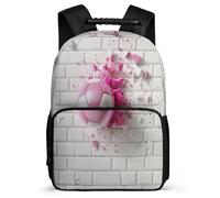 TPISLI Mochila Fútbol Rosa Escuela Primaria Niña, Mochilas Escuela Secundaria Niño, Mochila Balón de Fútbol Infantil Casual, Mochilas Portatil 16