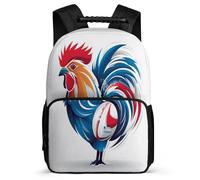 TPISLI Mochila Gallo Escuela Primaria Niña, Mochilas Escuela Secundaria Niño, Mochila Pollo Galo Francés Infantil Casual, Mochilas Portatil 16