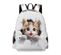 TPISLI Mochila Gato 6-10 Años para Niños y Niñas Mochila Colegio Kawaii Gatito Curso 2-4 Daypack, Bookbag Grande para Clases, Paseo y Senderismo Actividades Diarias Uso Diario