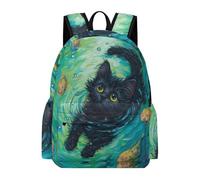 TPISLI Mochila Gato Clase 7 para Chicas Mochila Kawaii Animal Gatito 12-16 Años para Chicos Backpack, School Bag Duradera en Curso, Libros y Salidas Actividades Diarias Uso Diario
