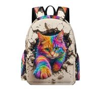 TPISLI Mochila Gato Estudiantes 10-15 Años Mochila Colegio Gatito Escolares Secundaria School Bag Ligera Resistente Regalo Escolar Viaje Uso Diario Outdoor
