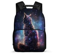 TPISLI Mochila Gato Galáctico Escolares Para Niñas, Mochila Gatito Escolar Grande De Nailon Niño Mochilas Informal Para Primaria Y Secundaria De Grados 3 A 9