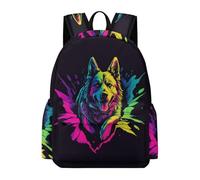 TPISLI Mochila German Shepherd Escolar Niño Adolescente, Mochila Animal Dog Motif Colegio Gran Capacidad para Juveniles Chico, Mochilas Instituto E Ligera