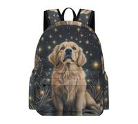 TPISLI Mochila Golden Retriever Dog Escolar para Niños, Mochilas Escolar Infantil de 1º - 5º Grado, Mochila Animal Puppy Motifpara Niñas de 6-12 Años con Animal Puppy Motif para La Escuela