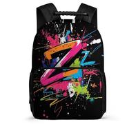 TPISLI Mochila Graffiti para Chicos Chicas Primaria Mochila Colegio Colourful Estampado 7-12 Años School Bag, Detalles de Fieltro Tejido 1680D Ocio Actividades
