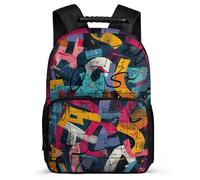 TPISLI Mochila Graffiti para Niñas 7-11 Años, Mochila Colegio Colorido Escolar Ligera, Bookbag, Espalda Acolchada, Asa Reforzada, Escuela Diario