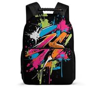 TPISLI Mochila Graffiti para Niño Niña 7-12 Años Mochila Escolar Colourful Fashion Cursos 2-4 Backpack, Bolsillos Laterales Tejido 1680D Excursiones Cortas