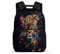 TPISLI Mochila Guepardo Escolar Para Niños Niño Informal Grande, Mochila Animal Leopardooooo Colegio De Nailon Fieltro Mochilas Escolares Para Niña Primaria Y Secundaria De Grados 2 A 8