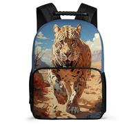 TPISLI Mochila Guepardo Escolares Niña 9-12 Años Adolescentes, Mochilas Animal Leopardooooo Escolar Chico Grandes, Mochila Informal Primaria Y Secundaria Para 11-16 Años