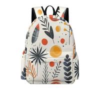 TPISLI Mochila Hojas Follaje para Niño y Niña 7-11 Años Mochila de Tropical Planta Clase 3-5 School Bag, Daypack Grande para Escuela, Viaje y Uso Diario Actividades Diarias Salidas Escolares