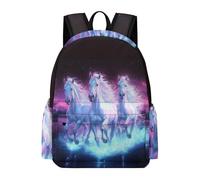 TPISLI Mochila Horse Print Escolares de Niño Niña Adolescente, Mochilas Colegio Chicas Grande para Infantil con Animal Motif, Mochila de Viaje Casual Ligera