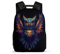 TPISLI Mochila Ilustración de Búho para Escolares Colegio Primaria, Mochila Escolar Diseño de Pájaro 6-11 Años, Daypack, Espalda Acolchada, Asa Reforzada, Escuela Diario