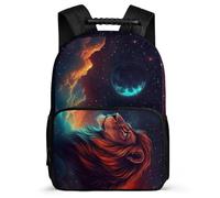 TPISLI Mochila Ilustración de León para Niña Niño 7-12 Años, Mochila Colegio Diseño de Animal Escolar Ligera, Backpack, Primaria Viaje, Cómoda para Libros Cuadernos