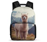TPISLI Mochila Infantil Alpaca Primaria para Niño Niña, Mochila Escolar Animal Llama Colegio, School Bag, Resistente, Bolsillos Laterales, Viaje Uso Diario