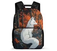 TPISLI Mochila Infantil Animal Zorro Zorro para Niño Niña 7-11 Años, Mochila Colegio Escolar, School Bag, Tejido 1680D, Detalles de Fieltro, Colegio Viaje