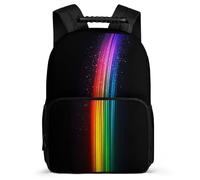 TPISLI Mochila Infantil Arcoíris Patrón para Chicos Chicas 5-10 Años Mochila Colegio Colourful Escuela Primaria School Bag, Tejido 1680D Asa Reforzada Navidad Escuela