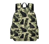 TPISLI Mochila Infantil Camuflaje Gatito Niño y Niña 7-11 Años Mochila Primaria Animal Gato Mochilas Escolares Impermeables, School Backpack para Vuelta al Cole Viaje y Senderismo