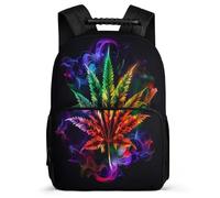 TPISLI Mochila Infantil Cannabis Hojas Cursos 3-5 para Niñas Mochila Infantil Planta Estampado 6-10 Años Daypack, Resistente Ligera Tejido 1680D Regalo Cumpleaños