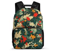 TPISLI Mochila Infantil Colourful Hojas Escuela Primaria para Escolares Mochila Colegio Planta Estampado 6-10 Años Bookbag, Tejido 1680D Espalda Acolchada Regalo Cumpleaños