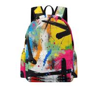 TPISLI Mochila Infantil Diseño de Graffiti Niña 8 Años Mochila Colorido Niñas Primaria School Bag Práctica Resistente Excursión Colegio Outdoor Viaje Excursión Colegio