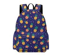 TPISLI Mochila Infantil Diseño Piña 1º-3º Curso Niño y Niña Mochila Escolar Estampado Fruta 7-11 Años Mochila de Gran Capacidad, Bookbag para Excursión Paseo y Vuelta al Cole