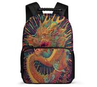 TPISLI Mochila Infantil Dragón Escuela Primaria para Escolares Mochila Colegio Dragón Chinese Estilo 6-10 Años Bookbag, Tejido 1680D Espalda Acolchada Regalo Cumpleaños