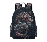 TPISLI Mochila Infantil, Dragón Mochilas Niño Para La Primaria Secundaria, Lindo Mochila Escolar De Estilo Para Niños, 8-16 Años