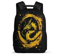 TPISLI Mochila Infantil Dragón Patrón Cursos 1-3 para Escolares Mochila Colegio Chinese Estilo 6-11 Años School Bag, Asa Reforzada Detalles de Fieltro Vuelta al Cole