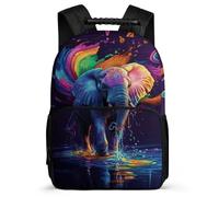 TPISLI Mochila Infantil Estampado de Bonito Elefante Cursos 3-5 para Niñas, Mochila Escolar Animal Colegio, Bookbag, Resistente, Bolsillos Laterales, Viaje Uso Diario