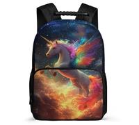 TPISLI Mochila Infantil Estampado de Caballo para Niña Niño 6-11 Años, Mochila Colegio Motivo Animal Escolar, Backpack, Resistente, Bolsillos Laterales, Viaje Uso Diario