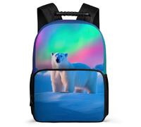 TPISLI Mochila Infantil Estampado de Polar Oso para Chicos Chicas 8-12 Años, Mochila Colegio Motivo Animal Escolar, Bookbag, Tejido 1680D, Detalles de Fieltro, Colegio Viaje