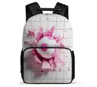 TPISLI Mochila Infantil Fútbol Estampado Colegio para Niñas Mochila Colegio Fútbol 7-11 Años School Bag, Bolsillos Laterales Asa Reforzada Viaje Uso Diario