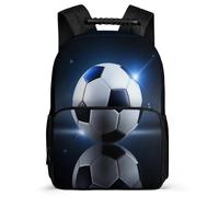 TPISLI Mochila Infantil Fútbol Motivo Cursos 3-5 para Niño Niña Mochila Colegio Fútbol Patrón 7-11 Años Backpack, Detalles de Fieltro Bolsillos Laterales Vuelta al Cole