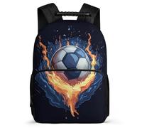 TPISLI Mochila Infantil Fútbol Motivo para Chicos Chicas 5-10 Años Mochila Colegio Balón de Fútbol Escuela Primaria School Bag, Tejido 1680D Asa Reforzada Navidad Escuela