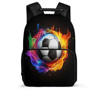 TPISLI Mochila Infantil Fútbol para Niñas Cursos 2-4 Mochila Colegio Fútbol Lover 7-12 Años Daypack, Espalda Acolchada Bolsillos Laterales Excursiones Cortas