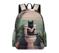TPISLI Mochila Infantil Gato Divertido Estudiantes Colegio Mochila Primaria Gatito Niños 7-11 Años Bolsa Colegio Moderna Durable Diario y Viaje Excursión Uso Diario