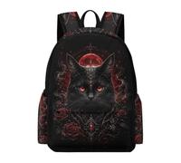 TPISLI Mochila Infantil Gato Negro Estudiantes Colegio Mochila Primaria Gatito Niños 7-11 Años Bolsa Colegio Moderna Durable Diario y Viaje Excursión Uso Diario