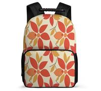 TPISLI Mochila Infantil Hoja para Chicos Chicas 5-10 Años Mochila Colegio Hojas Planta Tema Cursos 1-3 Backpack, Bolsillos Laterales Detalles de Fieltro Navidad Escuela