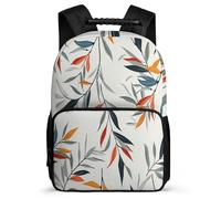 TPISLI Mochila Infantil Hojas Cursos 2-4 para Niñas Mochila Colegio Hoja Planta Tema 8-12 Años Bookbag, Tejido 1680D Resistente Ligera Regalo Cumpleaños