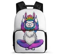 TPISLI Mochila Infantil Ilustración de Llama para Niñas 6-10 Años, Mochila Colegio Diseño de Animal Escolar, Bookbag, Tejido 1680D, Detalles Fieltro, Colegio Viaje