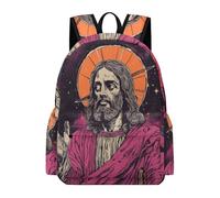TPISLI Mochila Infantil Jesús Cristiano Escolares para Niñas y Niños Mochila Tema Jesús Estudiantes 9-13 Años Mochilas Escolares Impermeables, School Bag para Excursión y Uso Diario